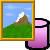 JImageDB icon.  The background is *supposed* to be transparent.  Stupid Microsoft IE can't handle PNG.